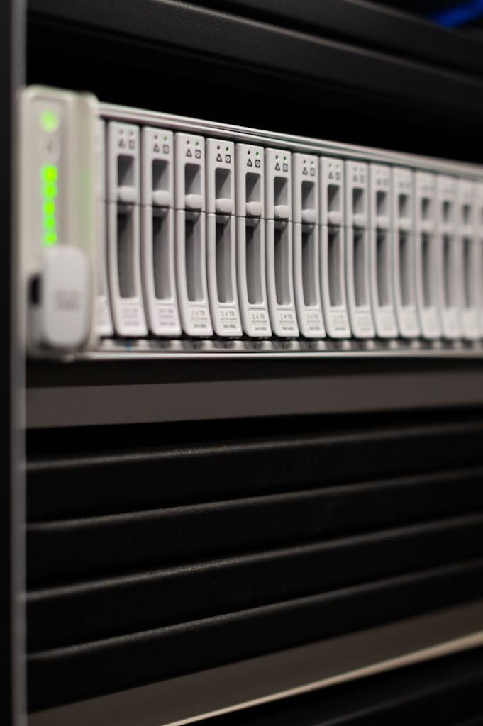 pexels-photo-5489456 Element of modern equipment of server providing access to data in control center